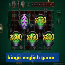 bingo english game