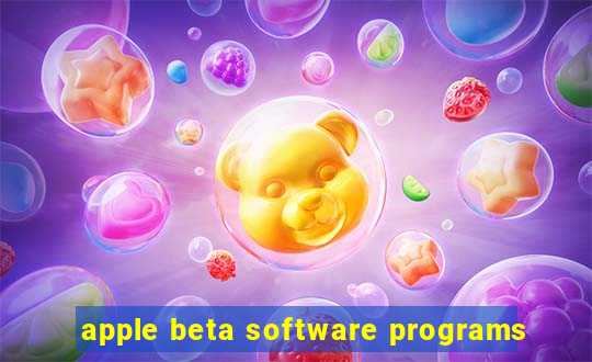 apple beta software programs