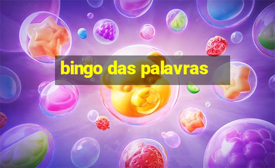 bingo das palavras