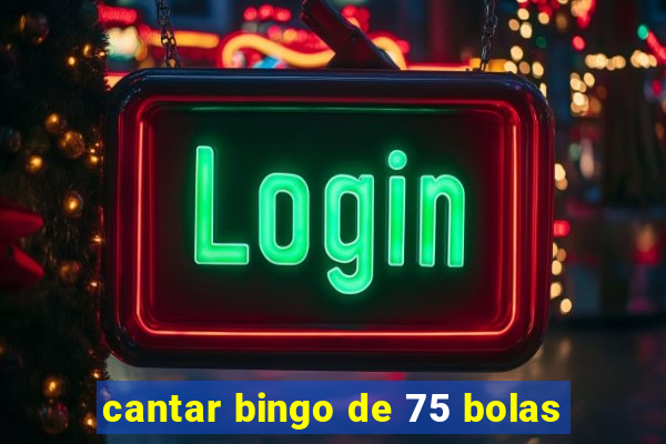 cantar bingo de 75 bolas