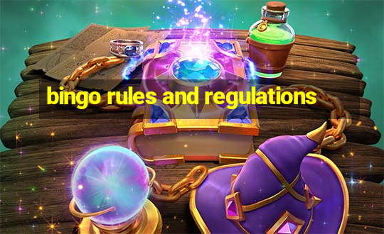 bingo rules and regulations