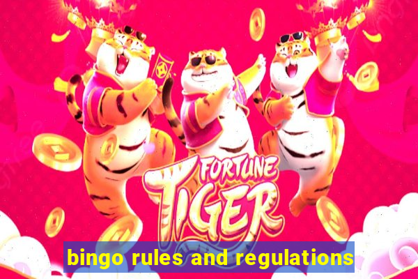 bingo rules and regulations