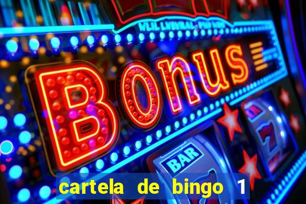 cartela de bingo 1 a 50