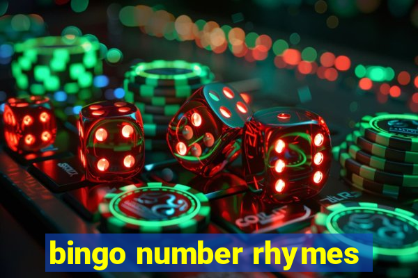 bingo number rhymes