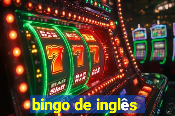 bingo de inglês