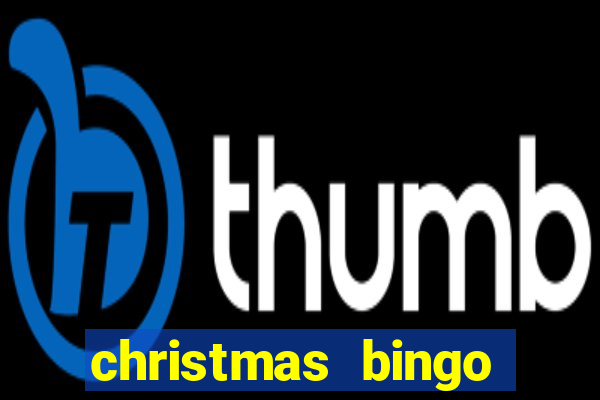 christmas bingo card generator