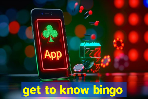 get to know bingo