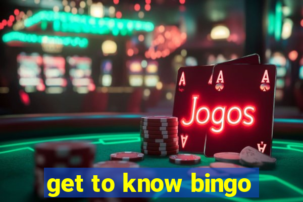 get to know bingo