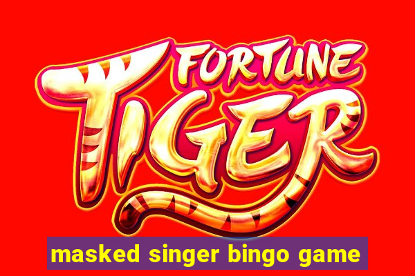 masked singer bingo game