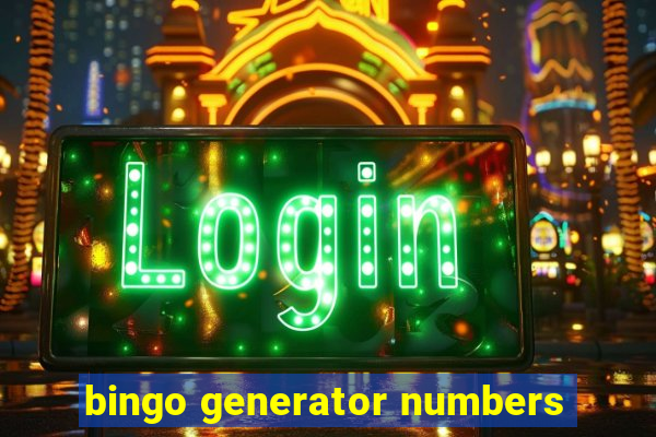 bingo generator numbers