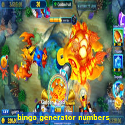 bingo generator numbers