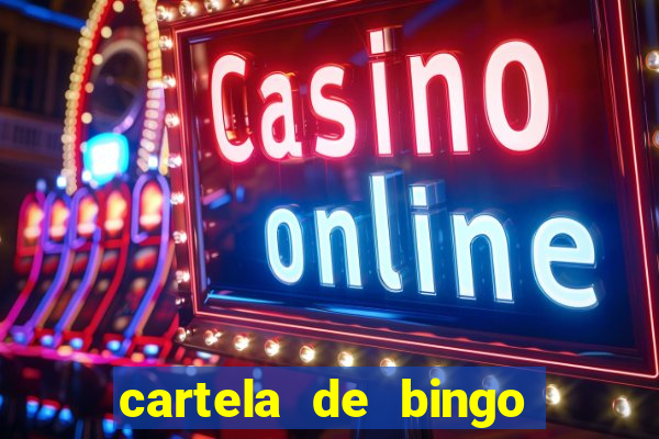 cartela de bingo para chá de bebê