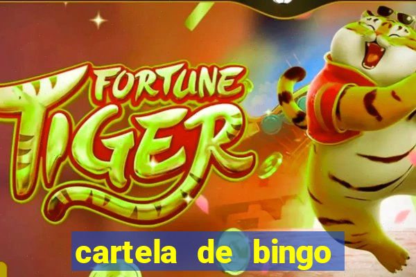 cartela de bingo para chá de bebê