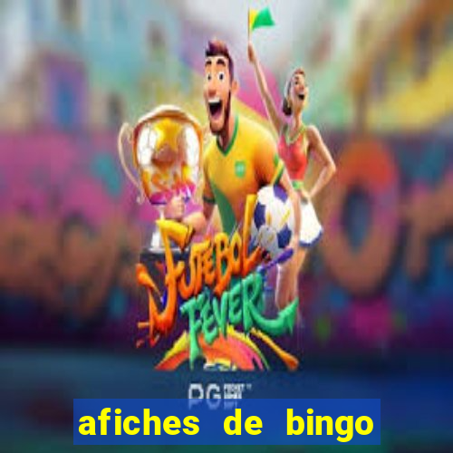 afiches de bingo para editar