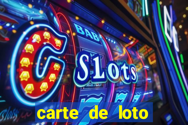 carte de loto bingo a imprimer gratuit