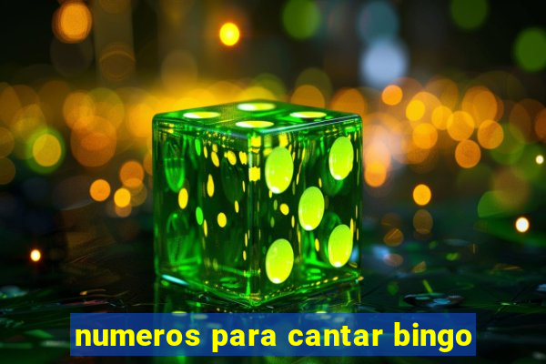 numeros para cantar bingo