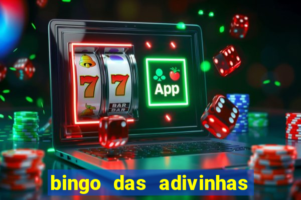 bingo das adivinhas para imprimir