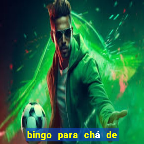 bingo para chá de bebê para imprimir grátis