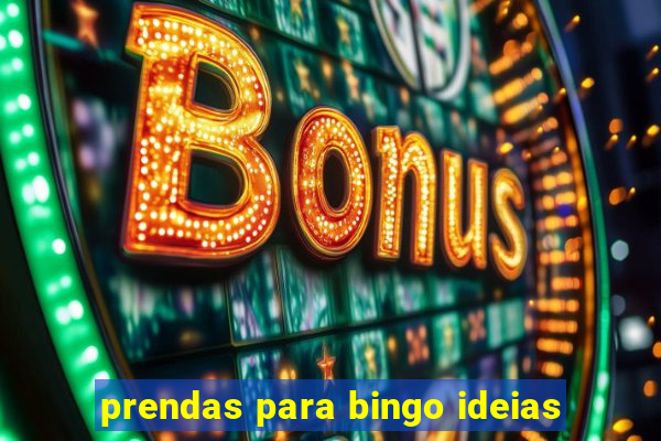 prendas para bingo ideias