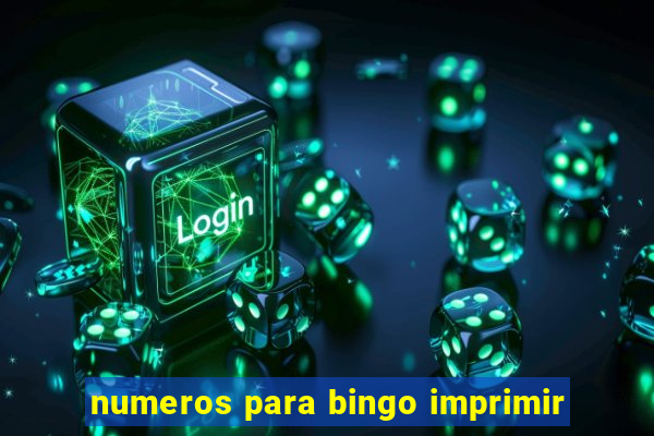 numeros para bingo imprimir