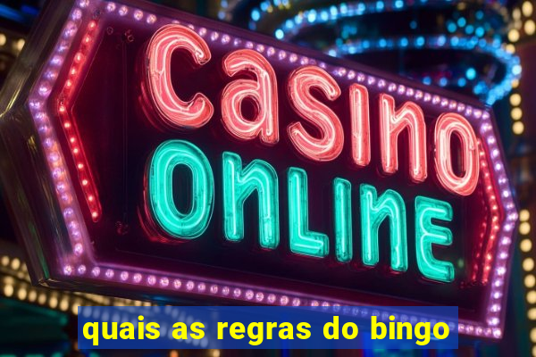 quais as regras do bingo