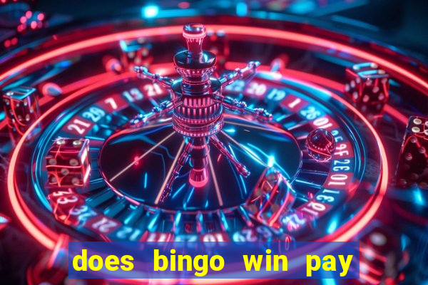 does bingo win pay real money