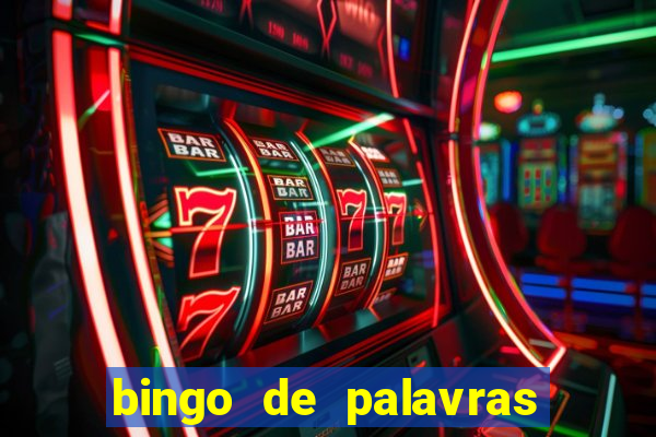 bingo de palavras para o 4 ano