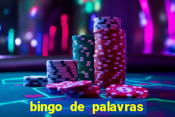 bingo de palavras para o 4 ano