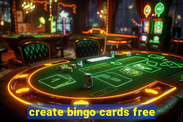 create bingo cards free