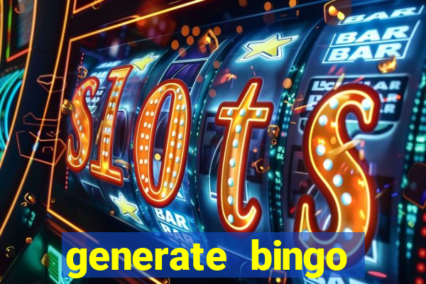 generate bingo cards with pictures