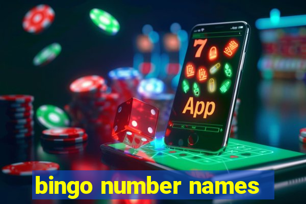 bingo number names