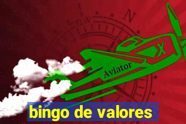 bingo de valores