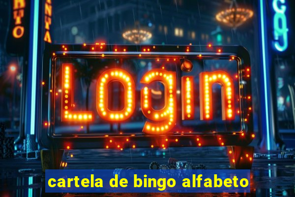 cartela de bingo alfabeto