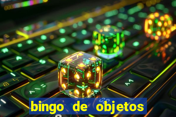 bingo de objetos para imprimir