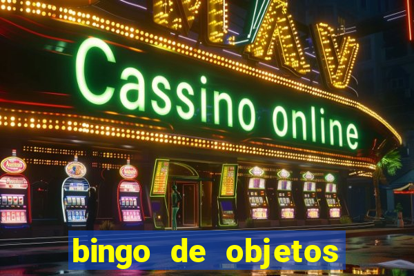 bingo de objetos para imprimir