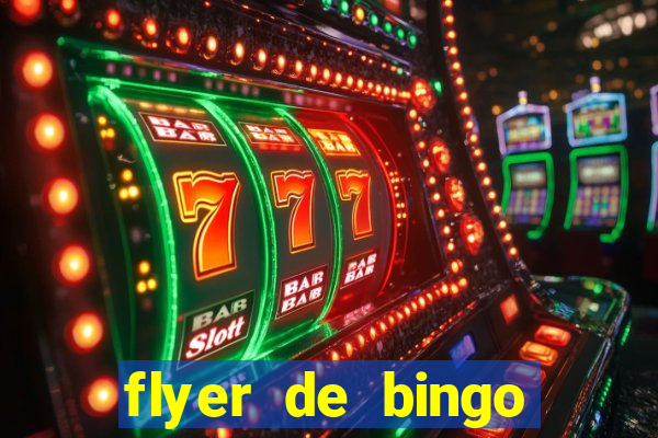 flyer de bingo para editar