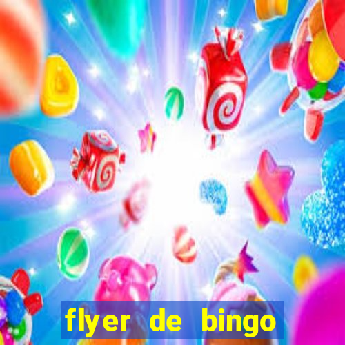 flyer de bingo para editar