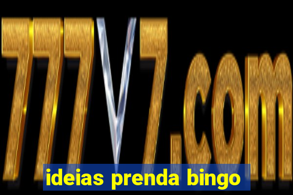 ideias prenda bingo