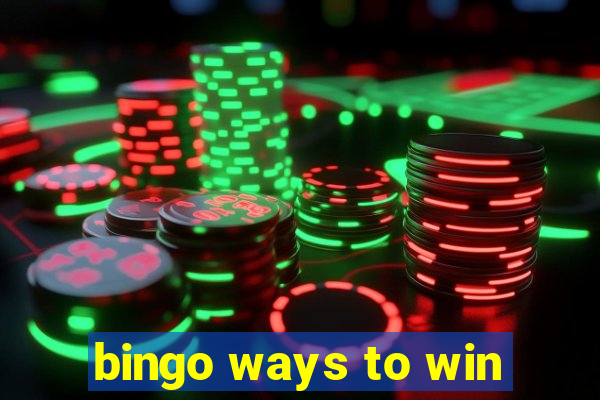 bingo ways to win